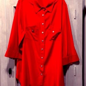 Soft Surroundings 3/4 Sleeve Silk Shirt